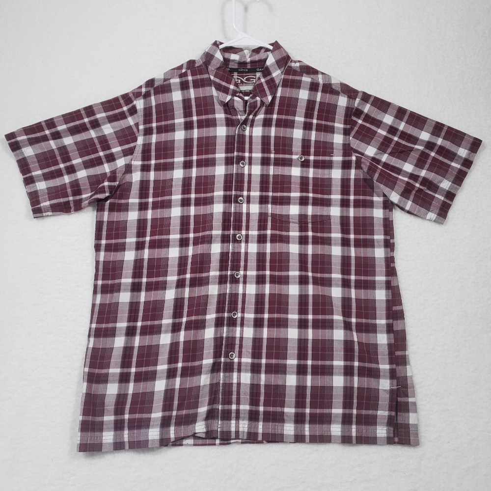 🚫SOLD🚫Game Guard Outdoors Tekcheck Plaid Vented Breathable fishing shirt L